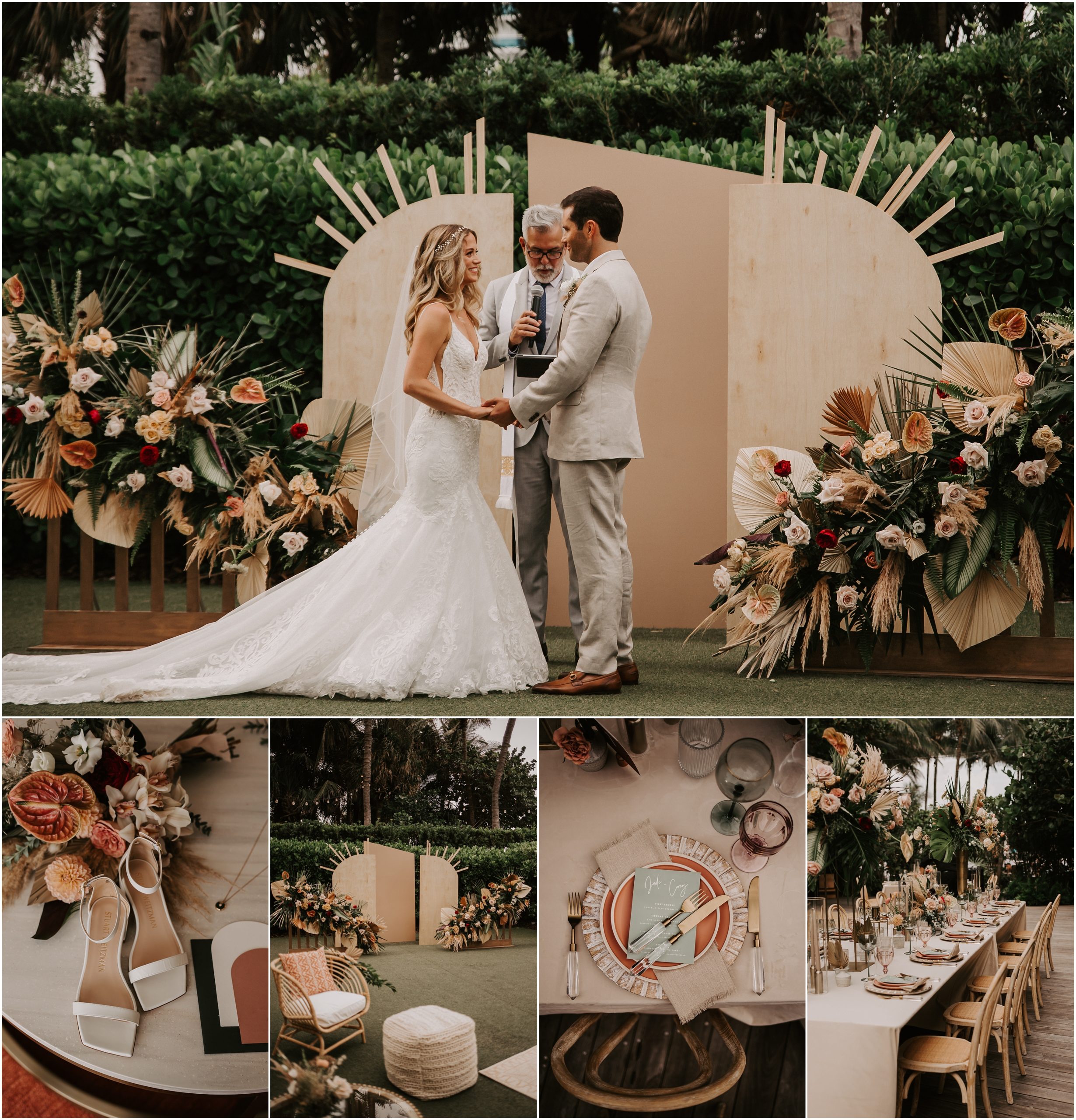 Jade & Corey's Destination Wedding in Miami was back on June 26, 2021 at the W Hotel in South Beach. This is one of the best cities to host your wedding celebration due to its white sandy beaches and cotton candy skies, which creates a fairy-tale like background for your day!