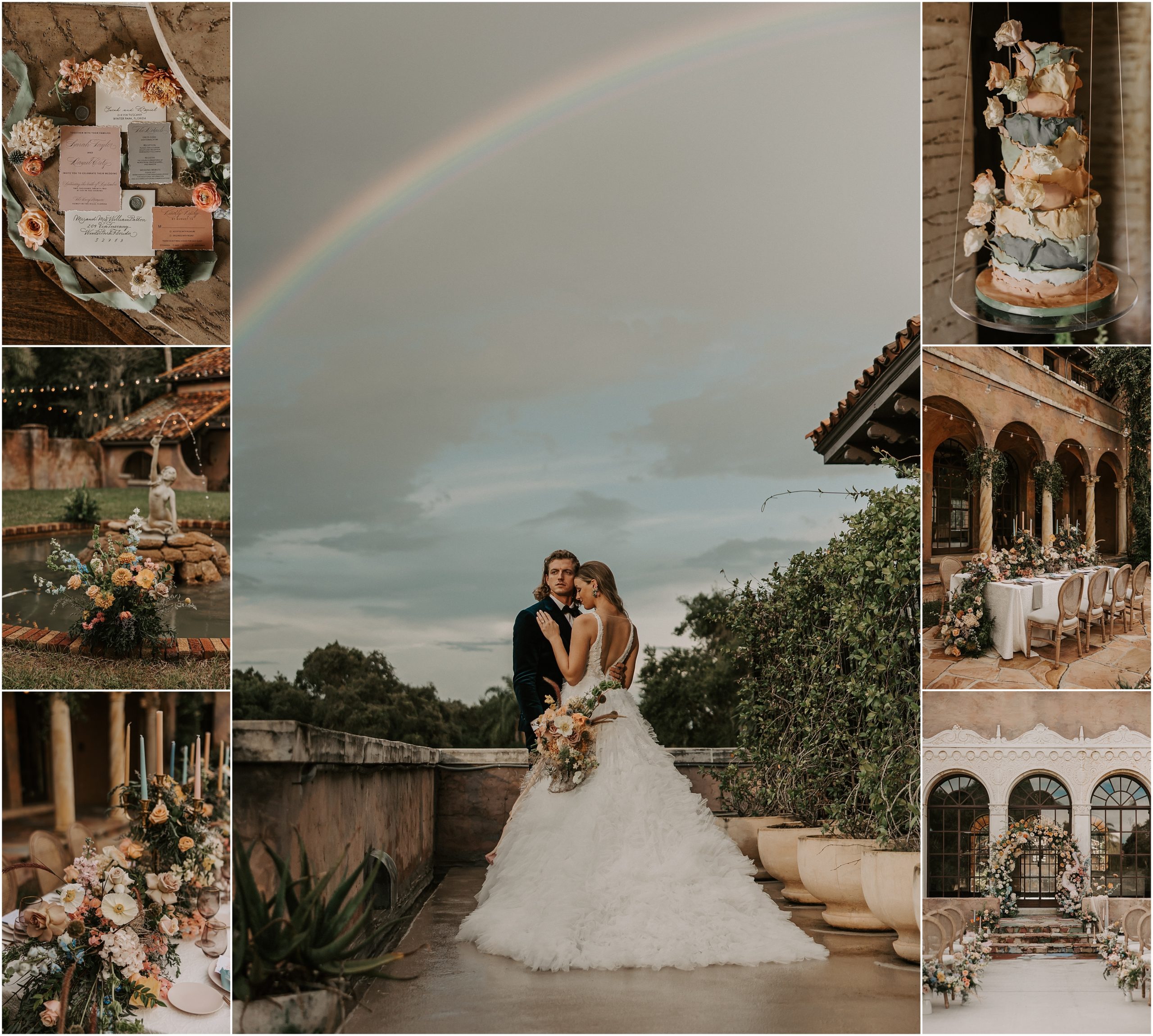 Enchanting Muted Rainbow Styled Shoot in Howey in the Hills, Florida