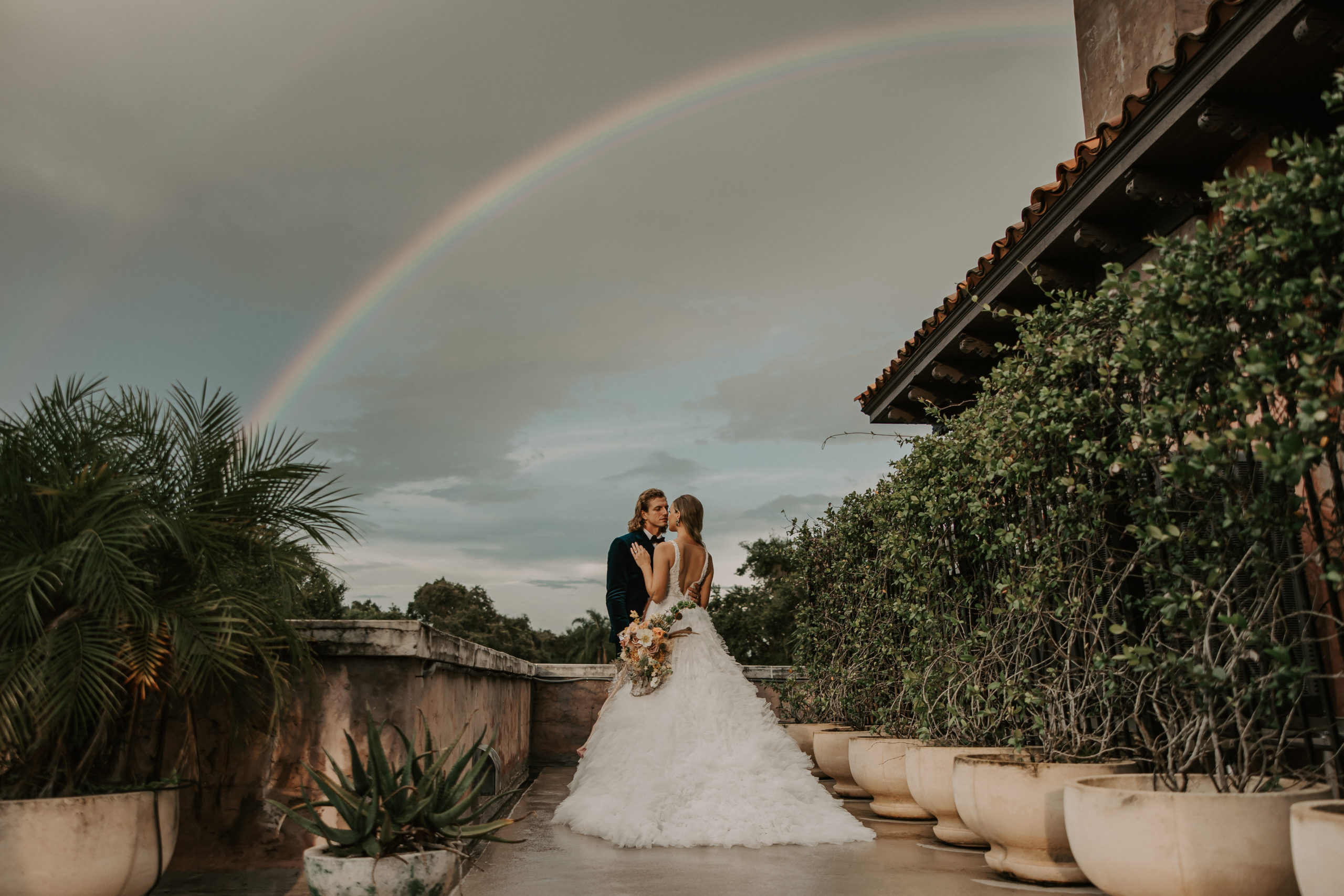 Summing up we were able to end our shoot capturing an epic rainbow on the rooftop of the mansion! We couldn’t have asked for a better ending!